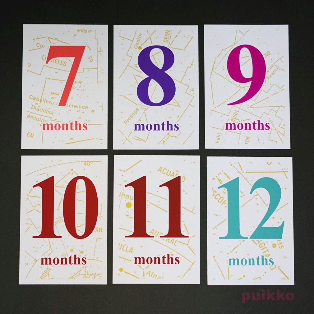 ベビーマンスリーカード 星図(はがきサイズ)