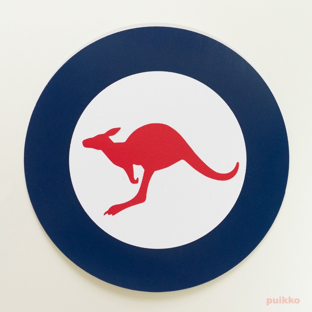 シールタイプステッカー　国籍マーク　オーストラリア（余白なしタイプ）