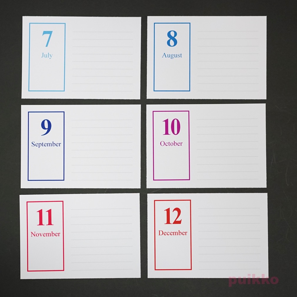 写真整理用マンスリーカード Times