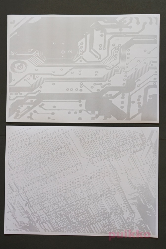 紙製ブックカバー プリント基板