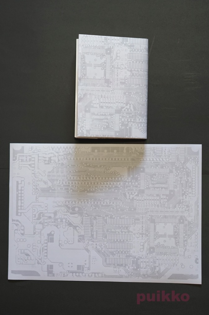 紙製ブックカバー プリント基板