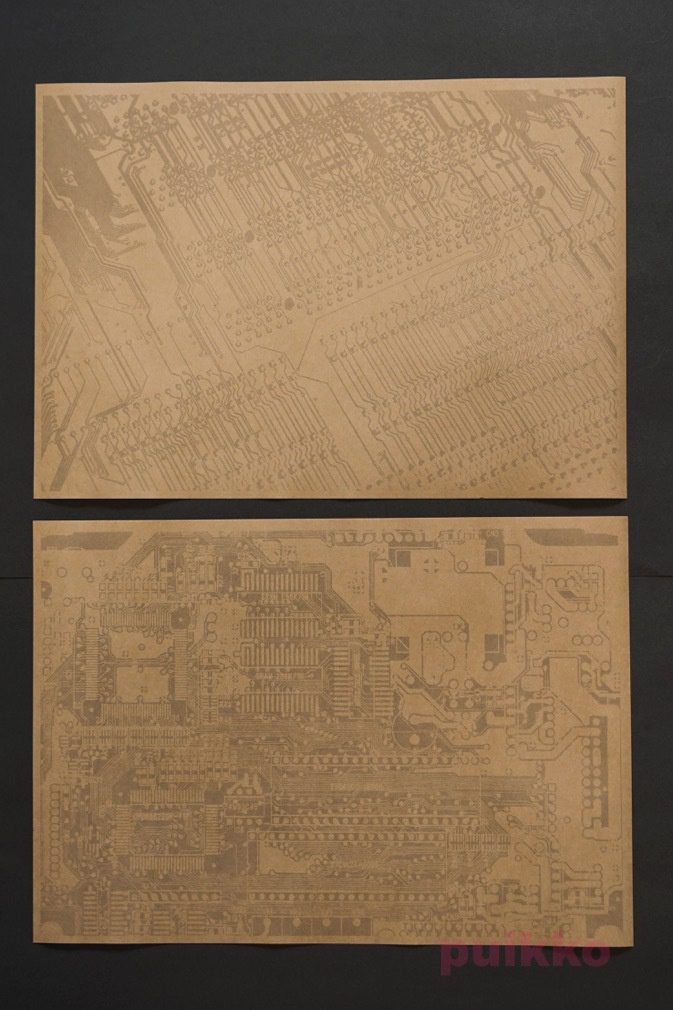 紙製ブックカバー プリント基板