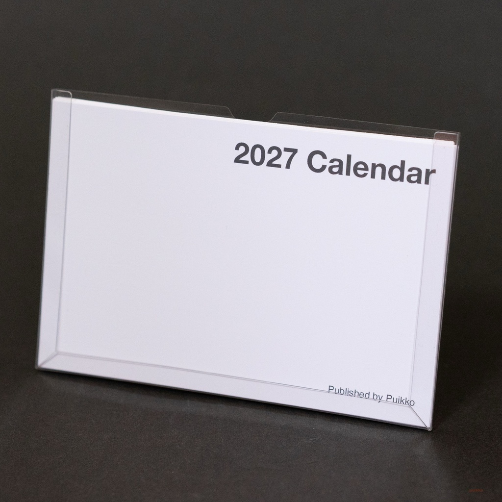 カレンダー 2027年 ブランク横
