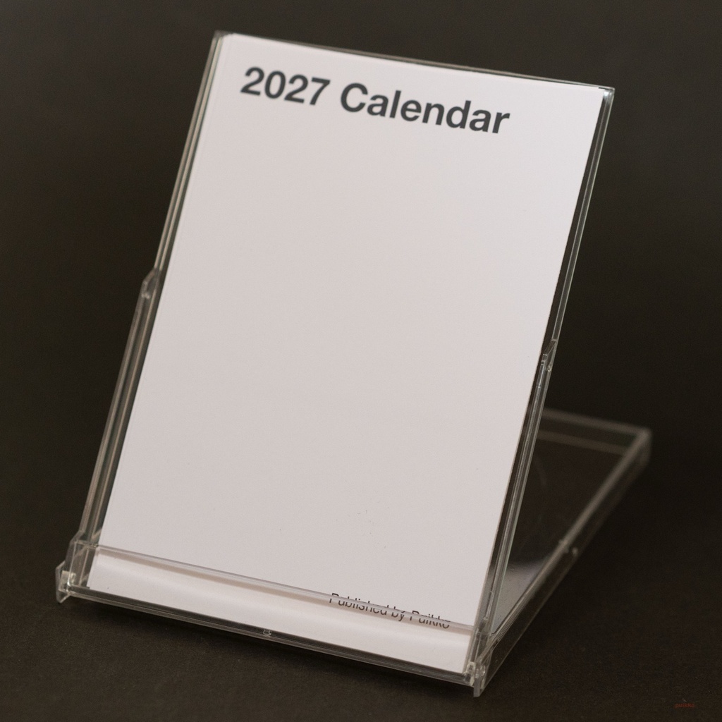 カレンダー 2027年 ブランク縦
