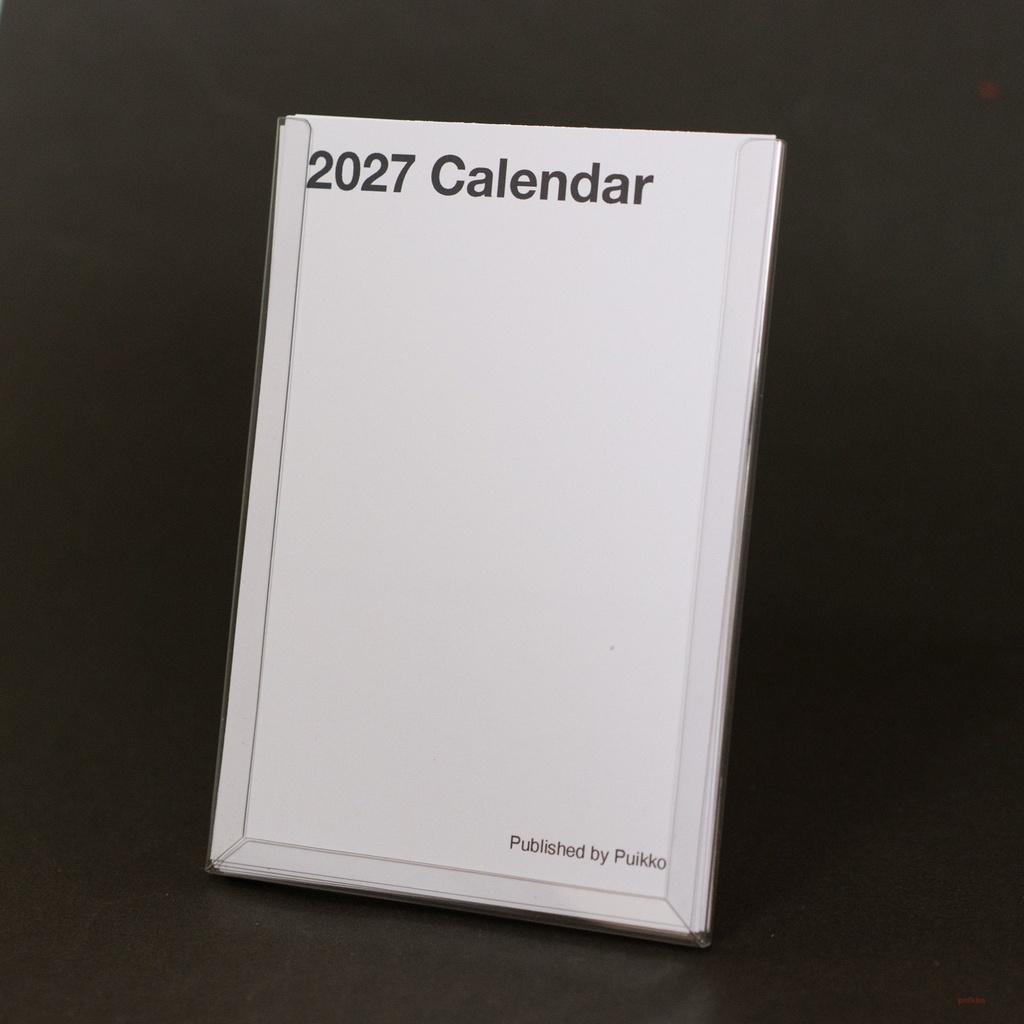 カレンダー 2027年 ブランク縦
