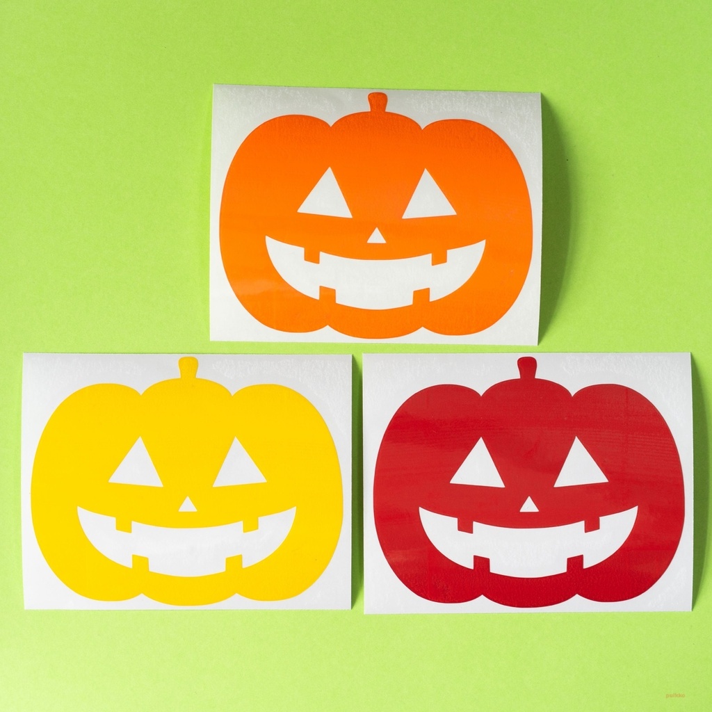 ステッカー　ハロウィン　カボチャ（3枚セット）