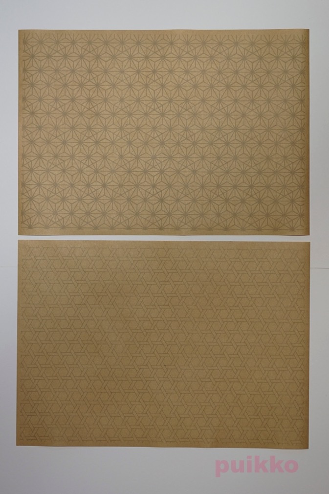 紙製ブックカバー 和柄パターン2