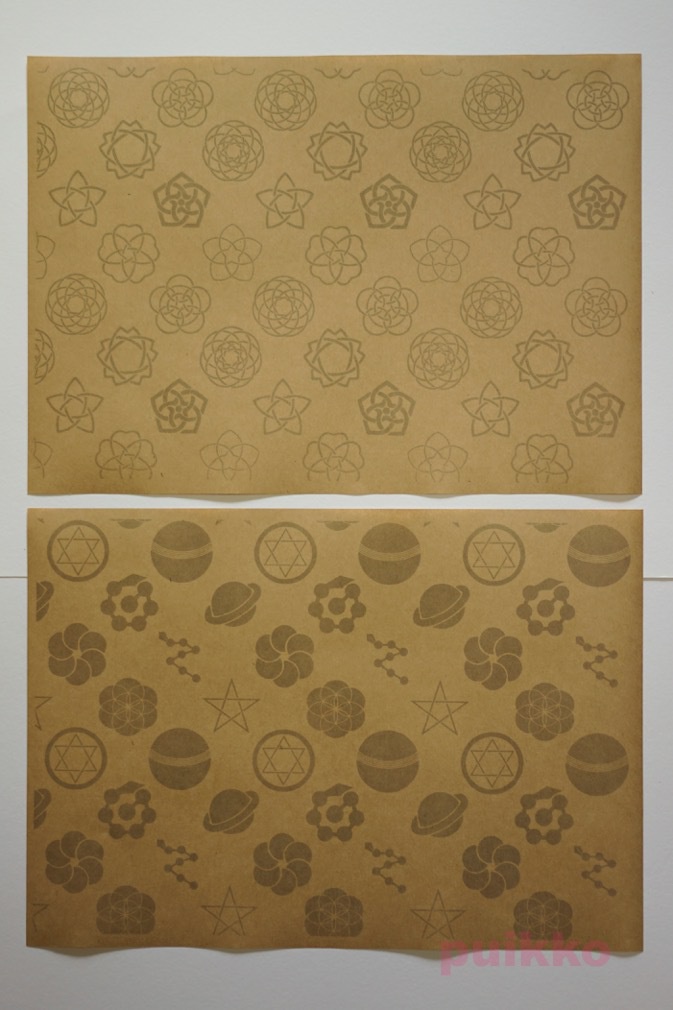 紙製ブックカバー 家紋