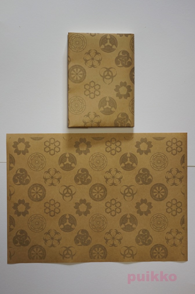 紙製ブックカバー 家紋