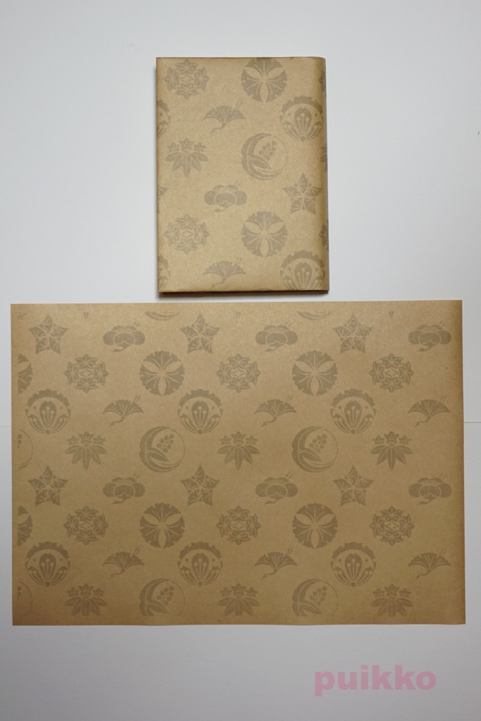 紙製ブックカバー 家紋2