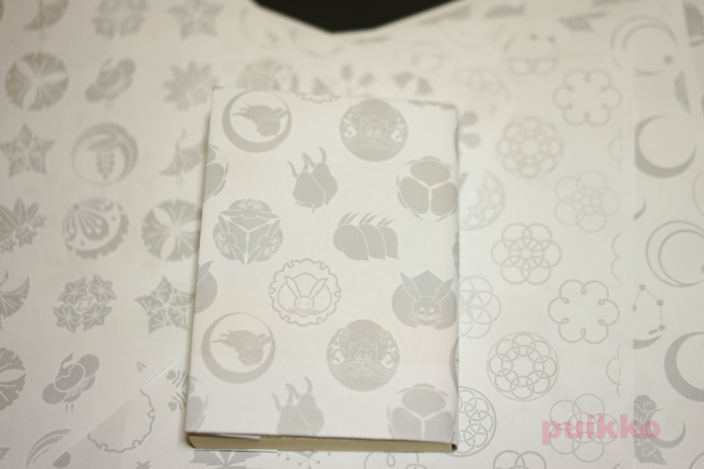 紙製ブックカバー 家紋2