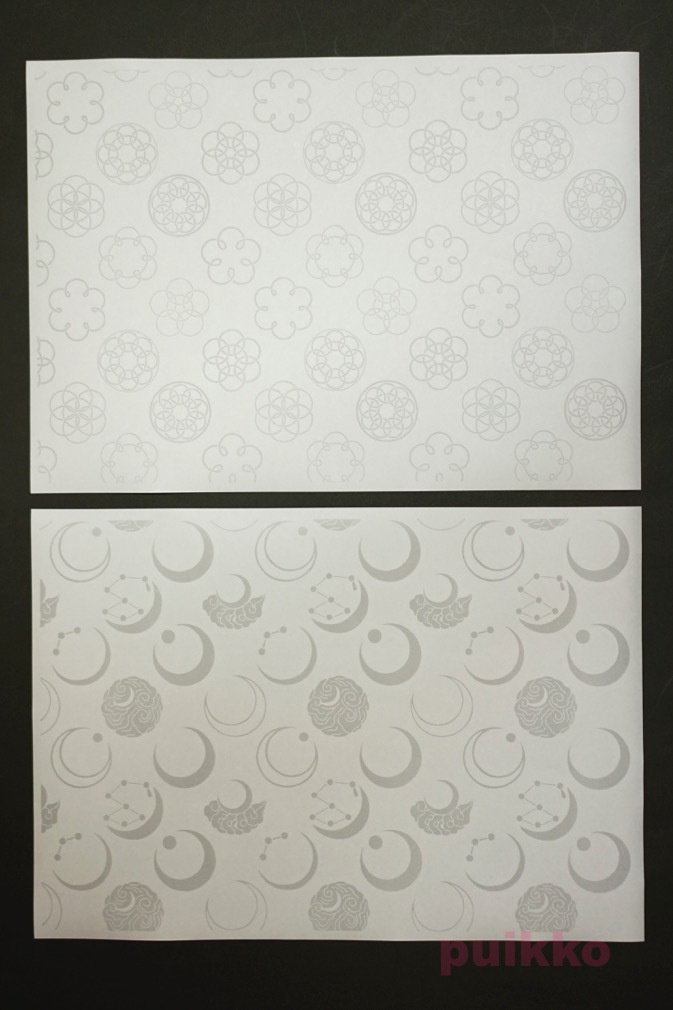 紙製ブックカバー 家紋2