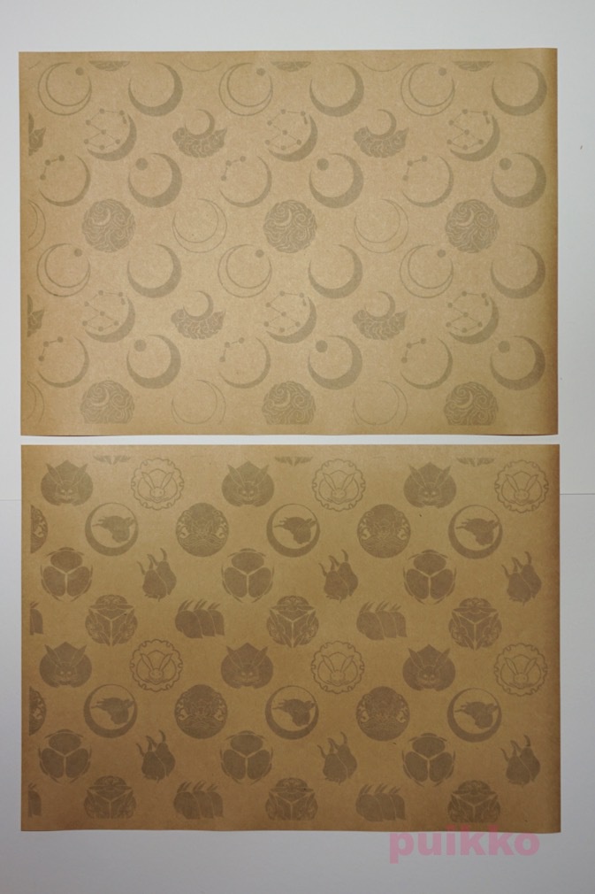 紙製ブックカバー 家紋2