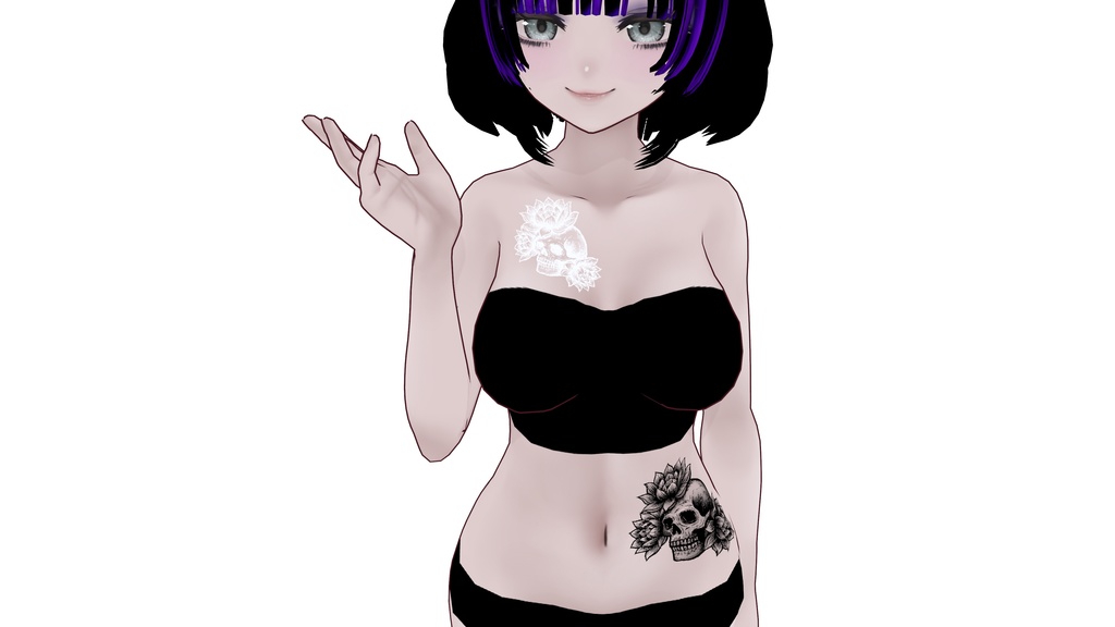 Lotus and Skull Tatoo(蓮とドクロのタトゥー)