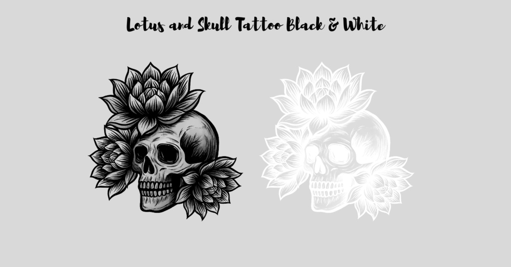 Lotus and Skull Tatoo(蓮とドクロのタトゥー)