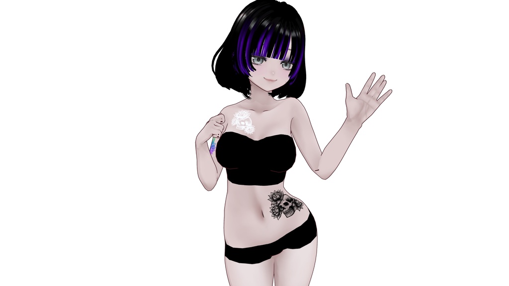 Lotus and Skull Tatoo(蓮とドクロのタトゥー)