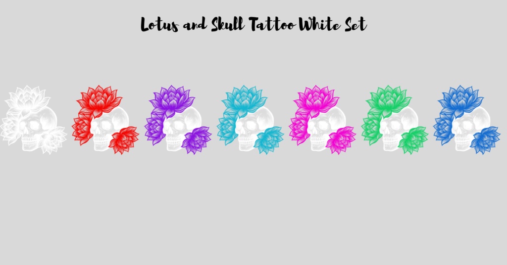 Lotus and Skull Tatoo(蓮とドクロのタトゥー)