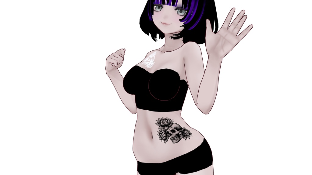 Lotus and Skull Tatoo(蓮とドクロのタトゥー)