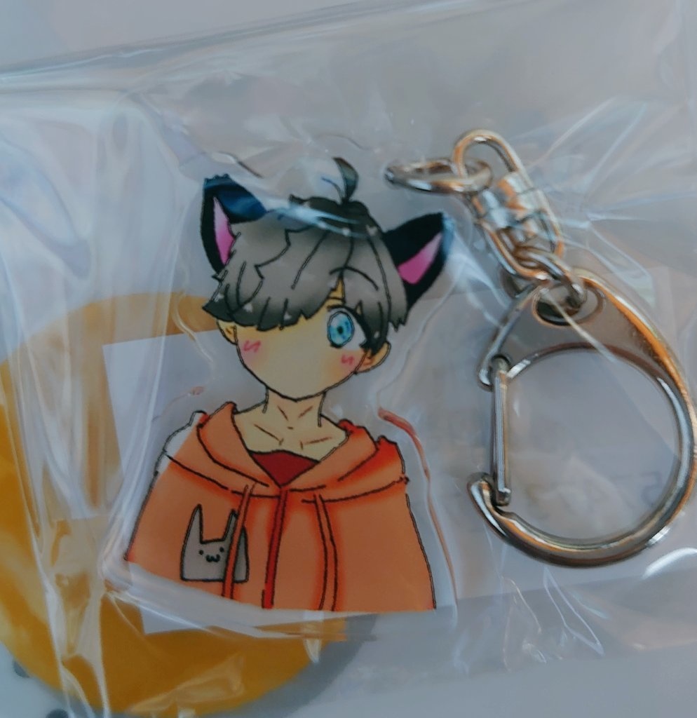 ねこさんアクリルキーホルダー