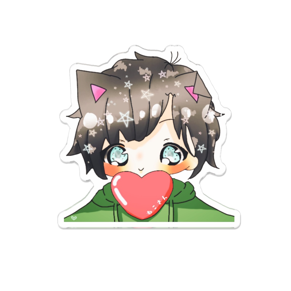 ねこさんアクリルバッチ