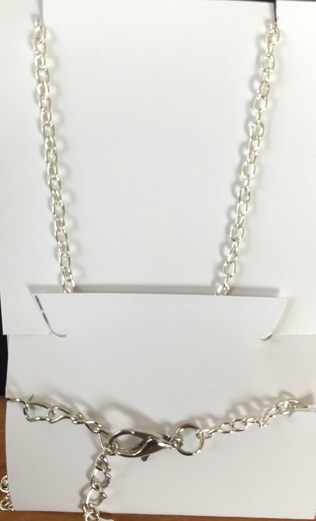 ダブルスカルハンドネックレス