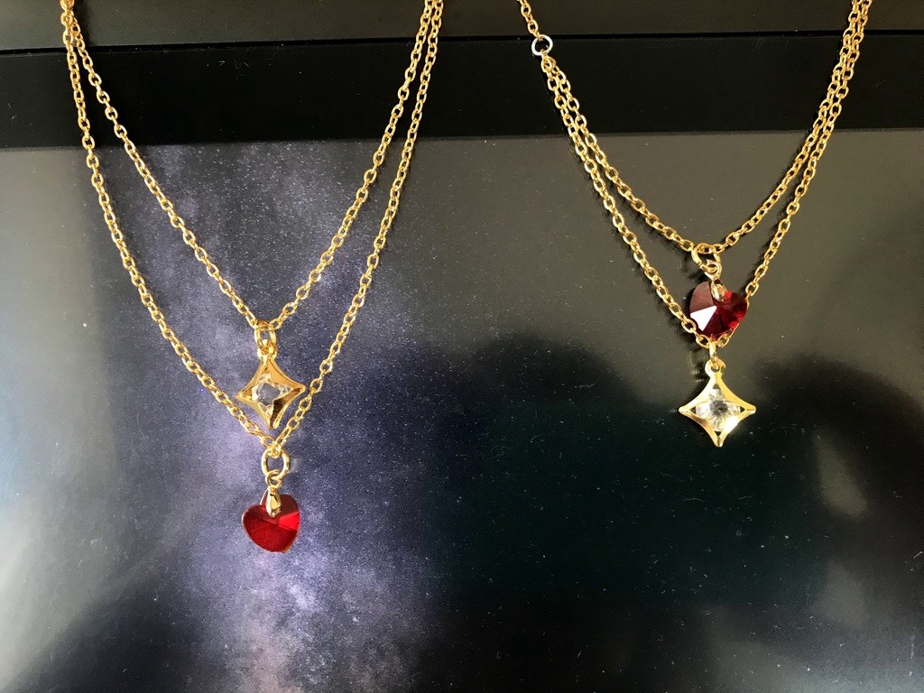 ケツイ&レッドソウル ダブルチェインネックレス