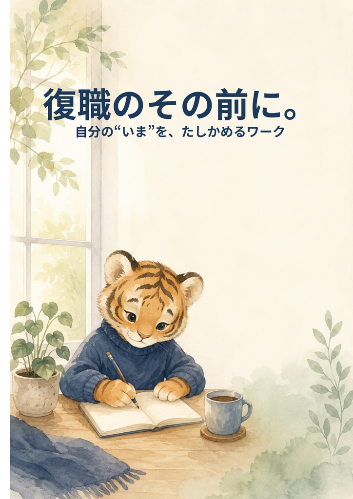 【印刷用PDF/全8ページ】復職のその前に。- 自分の"いま"をたしかめる書き込み式ワーク