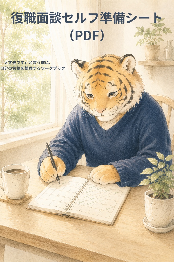 復職面談セルフ準備シート(PDF)|働き続ける準備シリーズ②