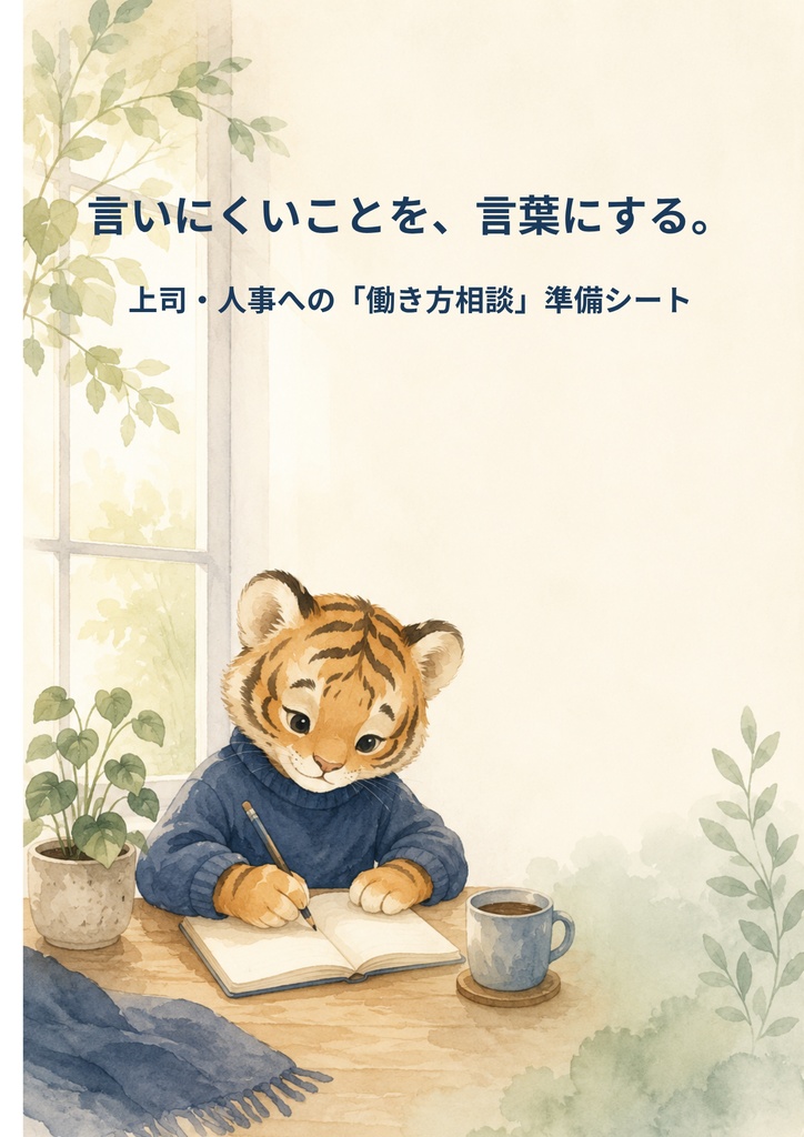 言いにくいことを、言葉にする（PDF）｜働き続ける準備シリーズ③