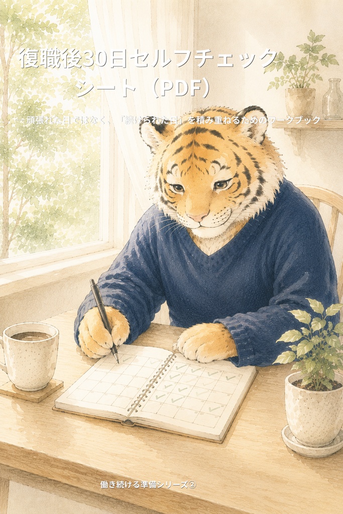 復職後30日セルフチェックシート（PDF）｜働き続ける準備シリーズ④