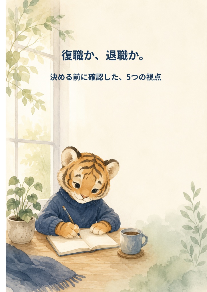 復職か、退職か。判断シート(PDF)|働き続ける準備シリーズ
