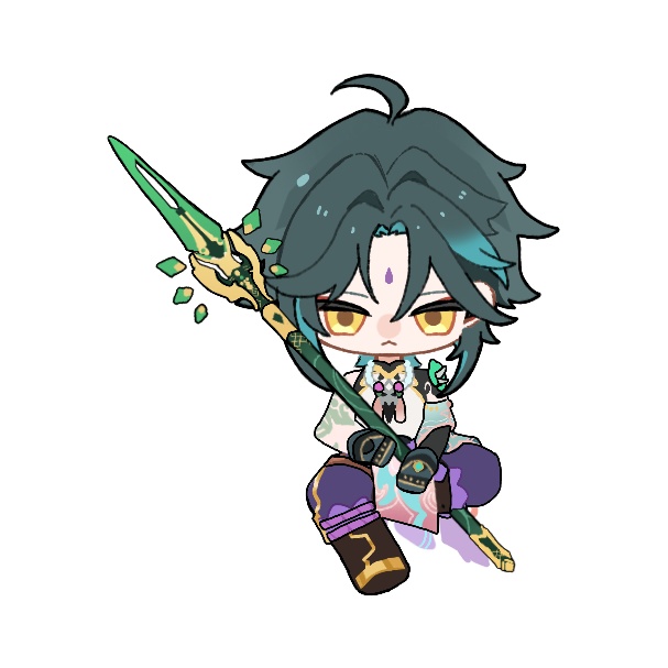 ダイカットシール（魈）