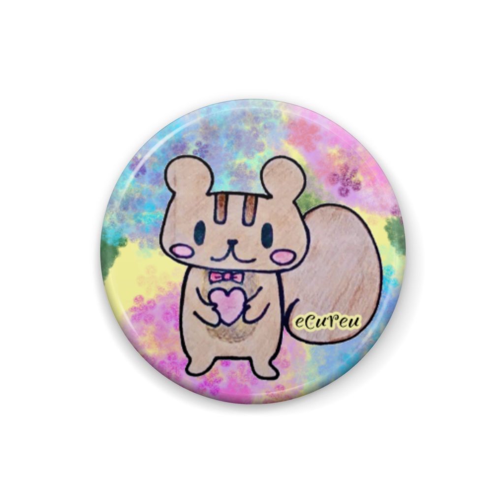 エキュル缶バッジ(紫陽花)