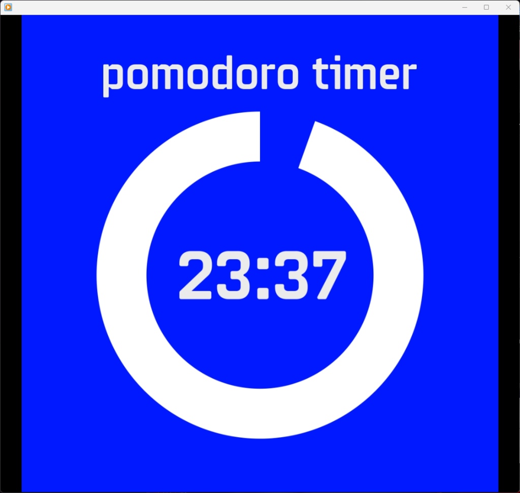 ポモドーロタイマー/pomodoro timer [25/5]