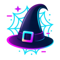 🎃 Neon Nightmare Halloween Clip Art Pack – Glowing PNG Graphics for Digital Creators