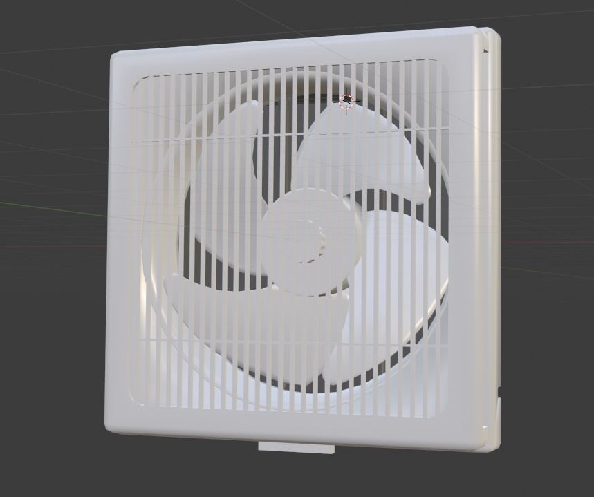 【3D素材】換気扇　①　blender file