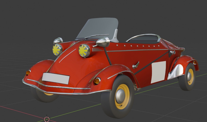 【3D素材】メッサーシュミットTG500　blender file