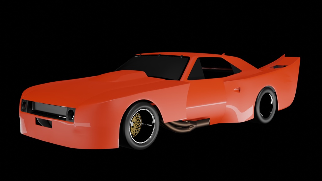 【3D素材】DODGE CHALLENGER IMSA GTX  blender file