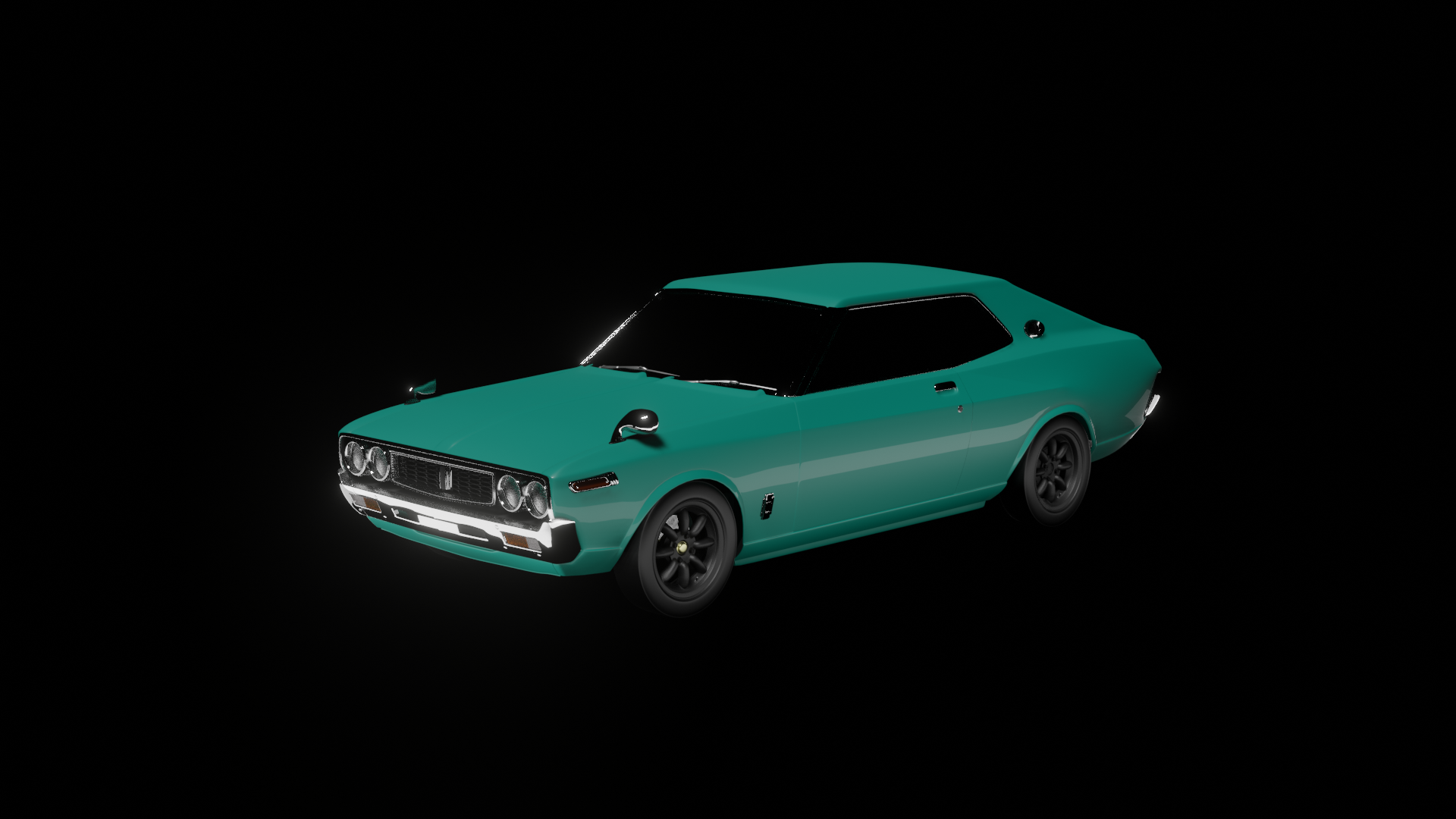 【3D素材】ローレル　130 クーぺ　2ドア　blender file