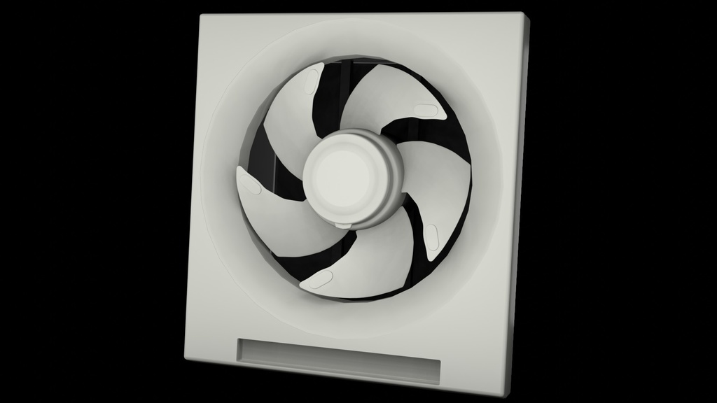【3D素材】換気扇　⑧　家電　blender file