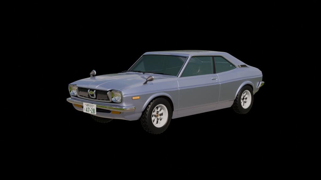 【3D素材】レオーネクーペ　初代　 blender4.0 file