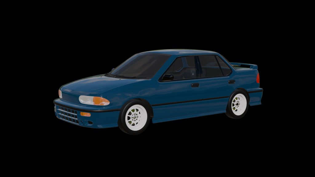 【3D素材】いすゞジェミニ　ISUZU GEMINI IRMSCHER　blender file