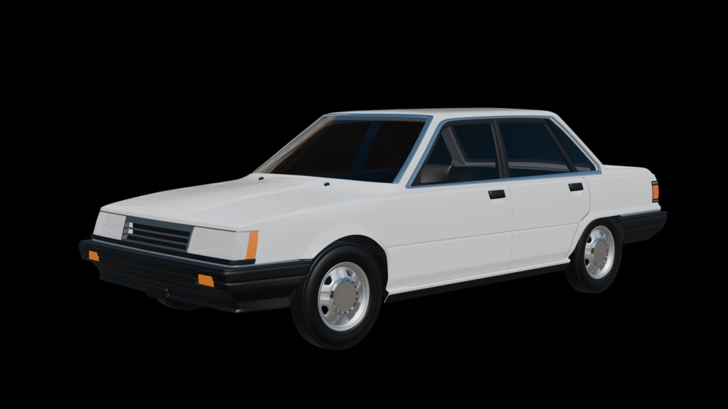 【3D素材】　トヨタ カムリ　2代目 4ドア　blender file