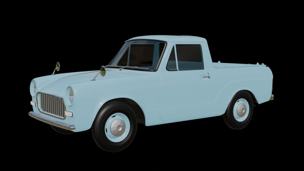 【3D素材】パブリカトラック UP16　　blender file