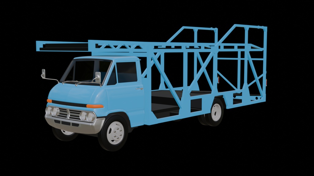 【3D素材】　ダイナ　キャリアカー　 blender file