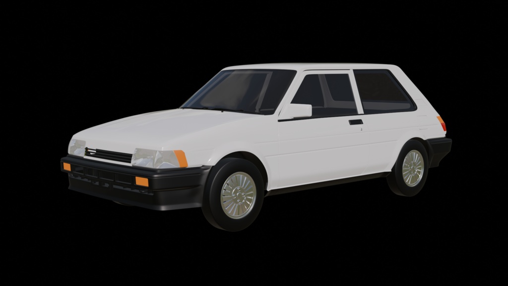 【3D素材】　カローラFX　　 blender file