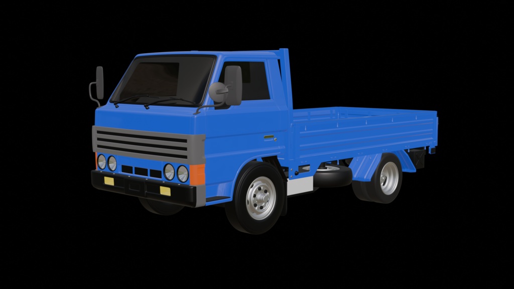 【3D素材】タイタン　2代目　中期　トラックショート　 blender file
