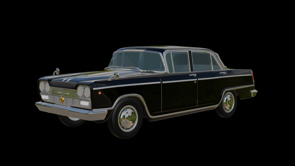 【3D素材】セドリック初代　2800　 blender file