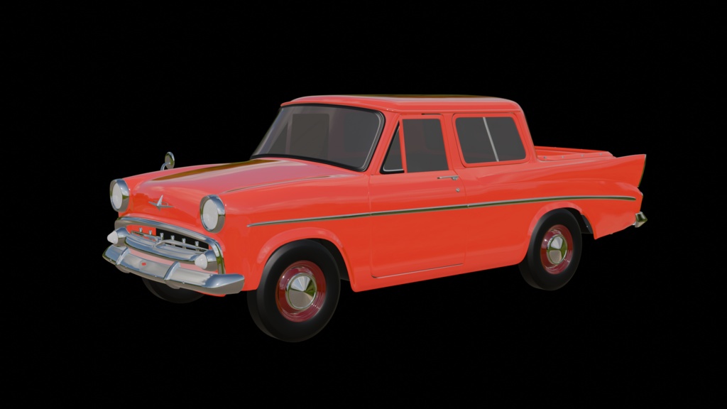 【3D素材】プリンススカイウェイ初代　ピックアップ　 blender file