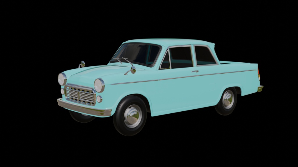【3D素材】U320　ピックアップ　 blender file